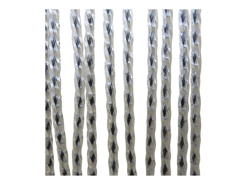 Lesli Vliegengordijn Draad Transparant Zwart 90 - Afbeelding 2