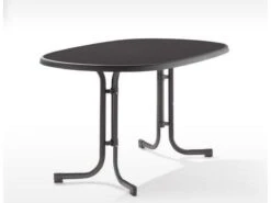 Sieger Tuin-tafel 140 X 90 Cm D.grijs Leisteen Decor.
