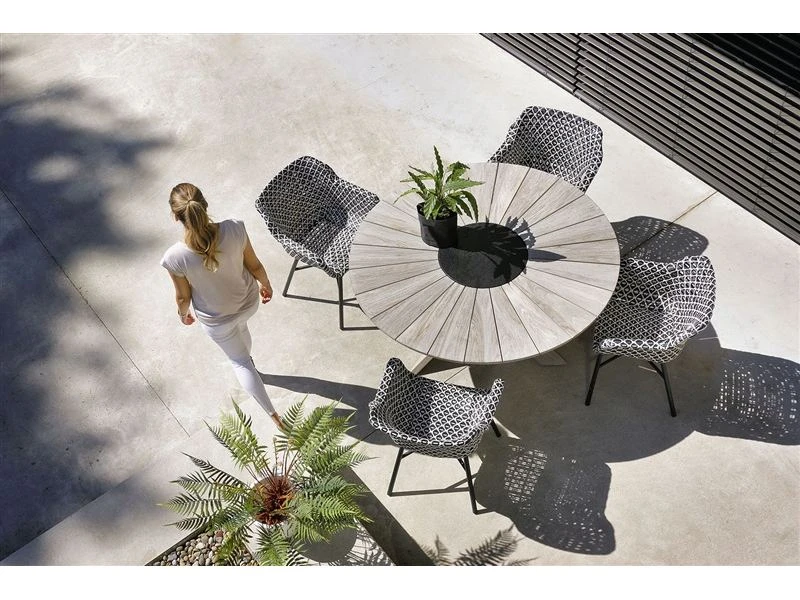 Hartman Tuinset Delphine Black-white Met Provence Tafel 150 - Afbeelding 6