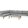 Suns Breeze Vita Platform Loungeset Aluminium-teak 5-delig Rechts