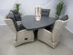 Te Velde Tuinmeubelen Tuinset Bombay Tuinstoel Met Mojito Driehoek Tuintafel