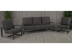 Taste By 4 Seasons Outdoor Mauritius Lounge-sofa-set 3 Zits Matt Carbon