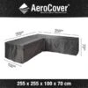 Platinum AeroCover Loungesethoes Hoekset L 255